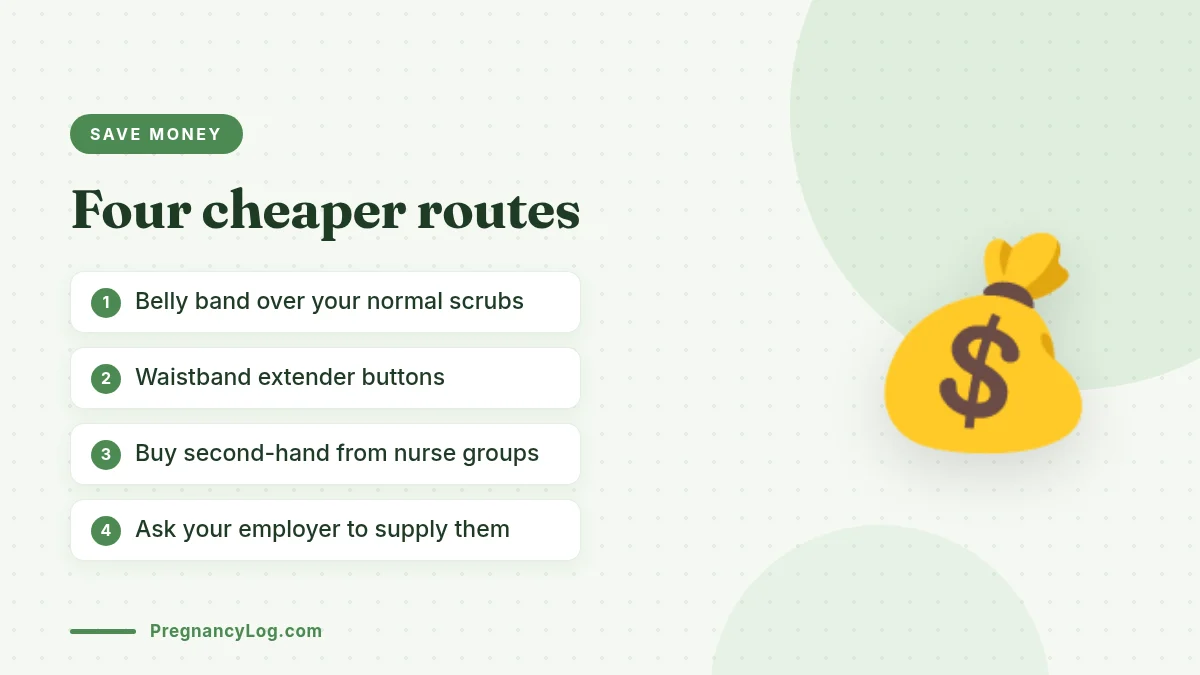 Budget Options Budget alternatives to buying new pregnancy scrubs pants